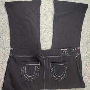 NEW True Religion Pull-On Flare Jeans Red Anniversary 2XL